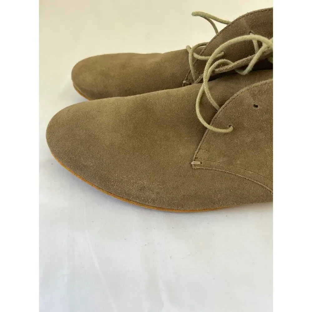 Pierre Cardin Paris Suede Mens Tan Classic Minimalist Preppy Ankle Boots Size 11